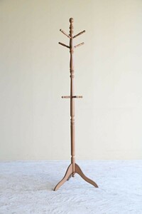 [ beautiful goods ] paul (pole) hanger coat hanger hat .. paul (pole) stand wooden retro 