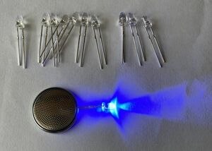 LED 超高輝度　クリア発光ダイオード 3mm 3Φ 青色　ブルー　Blue color 10本セット