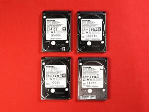 ★送料無料 正常品★ 東芝製/ HDD 1TB 4個セット/ フォーマット済み/ MQ01ABD100/ SATA 2.5インチ/ 管理番号92