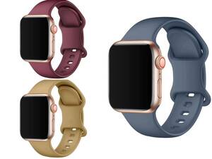 特別セール　3本セット Apple Watch バンド 41/40/38mm アップルウォッチ バンド シリコン製 スポーツバンド 全Series対応　交換ベルト