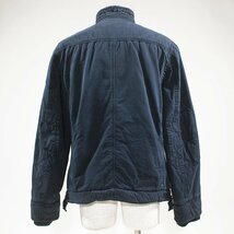 Abercrombie&Fitch アバクロ ビンテージ加工 裏ボア ミリタリージャケット M 濃紺ネイビー_画像2