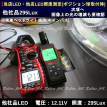 特注光量アップ グレードアップ版カスタマイズLED ホワイト 1800lm 3030チップ 発光素子30個 12V 24V T10 T15 T16 LED 6000k バックランプ_画像3