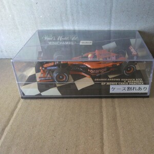 ミニチャンプス 1/43 F1 orange ARROWS ASIATECH 2001 A22 J.フェルスタッペン ミニカー絶版 ミニチュア minichamps オレンジ アロウズ