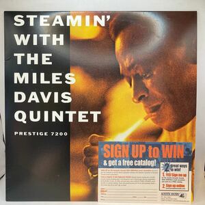 再生良好 LP STEAMIN WITH THE MILES DAVIS QUINTET ザ・マイルス・デイビス・クインテット PRESTIGE 7200 復刻盤?