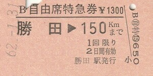 E053.常磐線　勝田⇒150キロ　62.1.31【9417】