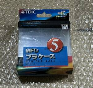 TDK MFDプラケース　3.5型 フロッピー　収納ケース　1枚収納×5ケース入