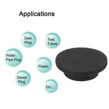 シリコーンゴム穴プラグ 17.2 mm直径 ソフト柔軟ストッパー 短い 16-17 mm穴用 ? 10個_画像4