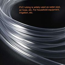 PVC透明ホース プラスチックビニールチューブ 10 mm内径 12 mm外径 1 M 柔軟 水管 エアライン用_画像5