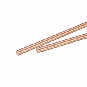 銅製丸棒旋盤バーストック DIYクラフト CNCカッティング用 直径4 mm 長さ100 mm 2個入り