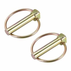 2個セット 5/16” x 2-3/4” リンチピン（リング付き） ボート カヤック カヌー トレーラー トラクター