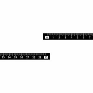 スティッキーワークベンチ定規 作業台用布測定ステッカー PVCストレートトラックテープ測定 30cm左ー右測量テープ ブラック