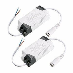 定電流ドライバ AC85-265V 18-25W 定電流300mA DCコネクタ付き LED照明用 2個入り