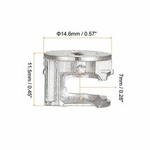 カムロックナット ジョイントコネクタ ロックナット 家具接続カム継手 家具用 14.6x11.5mm_画像2