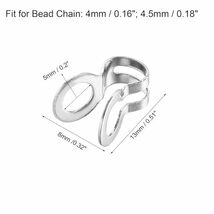 ボールチェーンコネクター ステンレス鋼 ループ接続 4 mm 4.5 mmダブルリングスタイルリンク_画像2