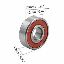 ベアリング 深溝玉軸受 6201RS ホイールベアリング トランスミッションベアリング ベアリング 32 x 12 x 10mm_画像5