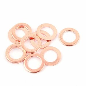 絶縁ワッシャー 銅ワッシャー フラットリング クラッシュ シールガスケット ファスナー 8mm x 12mm x 1mm