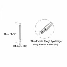 時計バンドピン交換キット ステンレス鋼 20 mm 時計スプリングバーピン 4個 直径1.5_画像2