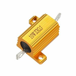 メタルクラッド抵抗 10W 33 Ohmアルミニウムハウジング抵抗器 10W33RJ ゴールド 1個入り