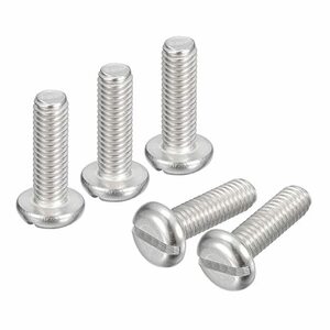 304ステンレス鋼機械ネジ M6x20 mm スロットドライブ バインドヘッドねじボルト 10個