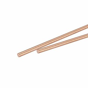 銅製丸棒旋盤バーストック DIYクラフト CNCカッティング用 直径3 mm 長さ150 mm 2個入り