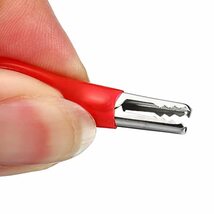 ワニクランプテストワイヤー USB オス&メス-ワニ口クリップ 充電試験 回路アダプタ用 ブラック レッド 60cm_画像5