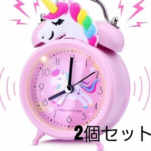 目覚まし時計ユニコーン 子供 かわいい机キッド時計 デジタル時計 ピンク 置時計