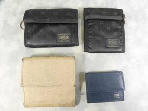 SOオ2-4【中古品】 ブランド財布 おまとめ 4点 GUCCI/PORTER/メンズ/ウォレット/コインケース/折り畳み/他 【現状品/状態不問】