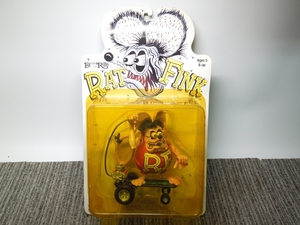 ★あ2-569 サイドショートイ Rat Fink/ラットフィンク フィギュア スケートボード ピンク 約15cm ブリスター黄ばみ