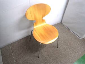 Sh0209-03☆Fritz Hansen フリッツハンセン ヤコブセン チェア 椅子 ピーチナチュラル Arne Jacobsen 【大阪直引き歓迎】