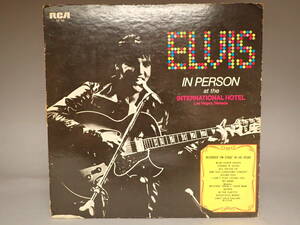 B-248 LPレコード Elvis Presley Elvis In Person At The International Hotel
