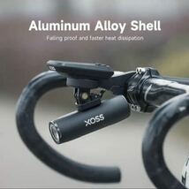 【新品】XOSS LED 自転車ヘッドライト USB充電式 800ルーメン XL800 超軽量アルミニウム ロードバイク 本体125g!_画像2
