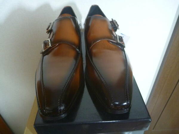 Fidoフィード12 ビジネスシューズ 本革 革靴 メンズ 日本製 色：キャメル サイズ：26.5cm