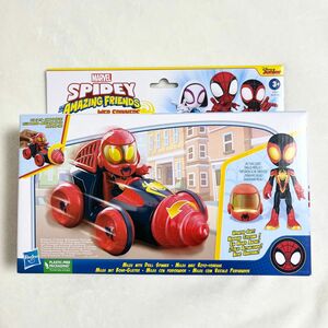 新品♪未開封！スパイディとすごいなかまたち　ドリルスピナー　マイルズモラレス　スパイダーマン