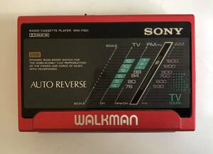 SONY WALKMAN WM-F501 カセットプレーヤー 赤 レッド ソニー ウォークマン ジャンク品