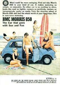 ◆1964年の自動車広告　ミニ　　MINI