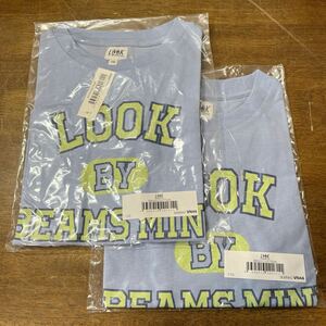 新品 LOOK by BEAMS mini ルック バイ ビームス ミニ LOOK Tシャツ 110cm 2枚セット ユニセックス 子供 双子 ペア(P