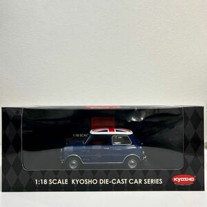 KYOSHO 1/18 MORRIS MINI COOPER 1275S Blue 京商 モーリス ミニクーパー ブルー ユニオンジャック クラシック ミニカー モデルカー