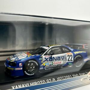 EBBRO 1/43 XANAVI HIROTO NISSAN SKYLINE GT-R JGTC 2001 High Down Force #22 エブロ ザナヴィ ヒロト 日産スカイライン R33 ミニカー