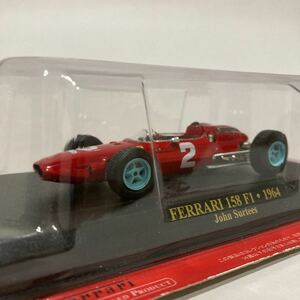 アシェット 公式フェラーリF1コレクション 1/43 Ferrari 158 F1 1964年 John Surtees #2 GP マシン ミニカー　モデルカー