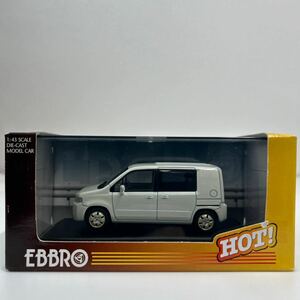 EBBRO 1/43 HONDA Mobilio Spike Brilliant White P. エブロ ホンダ モビリオ スパイク ブリリアントホワイトパール ミニカー モデルカー