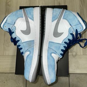 中古　Nike Air Jordan 1 Mid SE Hyper Royal エアジョーダン1 ミッド ハイパーロイヤル27cm