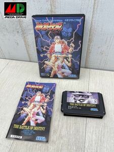 SEGA Mega Drive soft Fatal Fury MD box manual that time thing retro game machine cartridge Sega THE BATTLE OF DESTINY Takara SNK same day shipping 