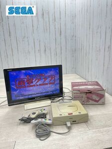 SEGA セガサターン HST-3220 動作確認済 本体 コントローラー×2 ケーブル 元箱 レトロゲーム SEGASATURN ゲーム機 セガ 即日発送