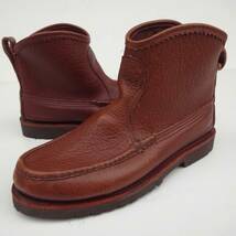 美品　RUSSELL MOCCASIN ラッセルモカシン　ノックアバウト　 KNOCK A BOUT　Ⅱ BROWN/別注ウェザータフレザーAspen Gumlite　9ブーツ_画像1