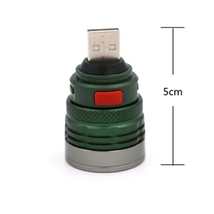 【定形外発送】USB　 USB充電式 ミニ LED 懐中電灯　小型 軽量 キーホルダーライト_画像4