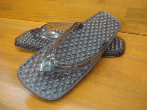 新品20日本限定 SENSI SANDAL(センシサンダル) MONTECARLO BUMPS TRANSPARENT COLLECTION 25.5 SMOKE