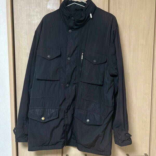 Barbour ナイロン ジャケット XL ポリエステル ジャケット ブラック マウンテンパーカー ナイロン XL 