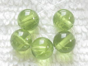 0 free shipping * natural stone & peridot ^ circle sphere!6mm!5 bead defect equipped liquidation 