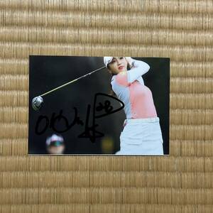 JLPGA woman Golf i*bomi with autograph photograph wart mi..goru fur p Logo ru fur 