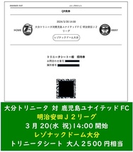 ■J２チケット大分トリニータ対鹿児島ユナイテッドＦＣ3月20日４枚可■_画像2